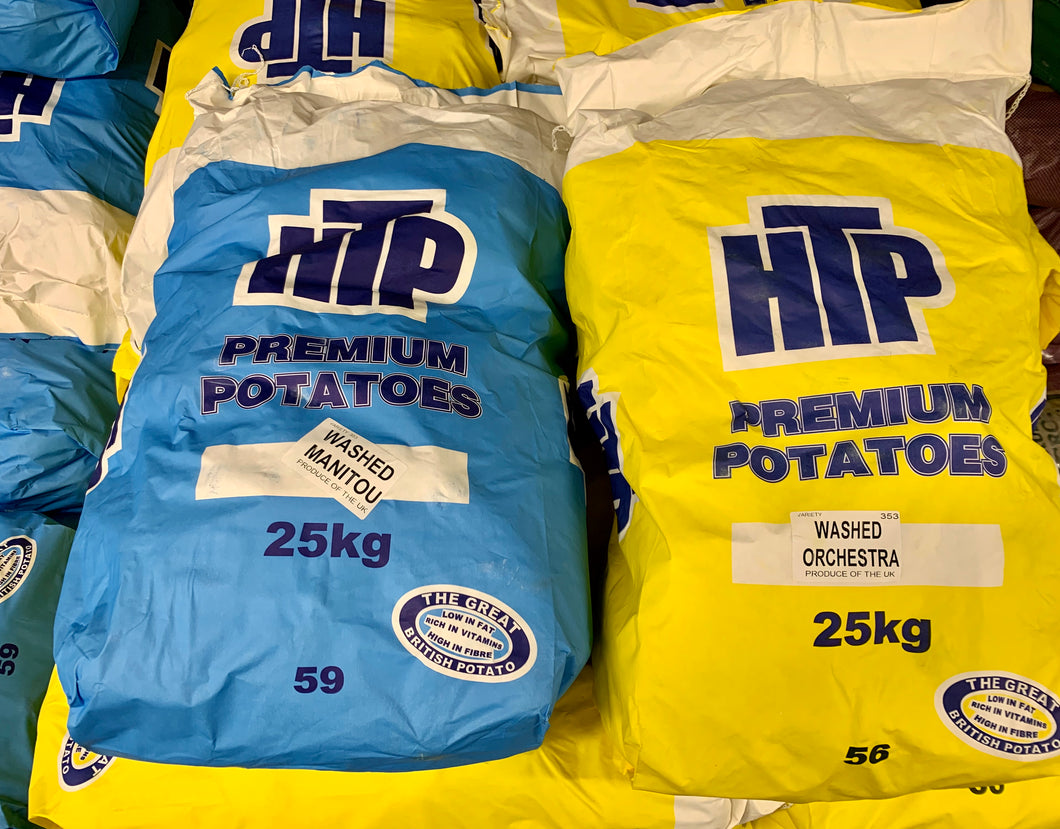 White potatoes (washed) - 1kg